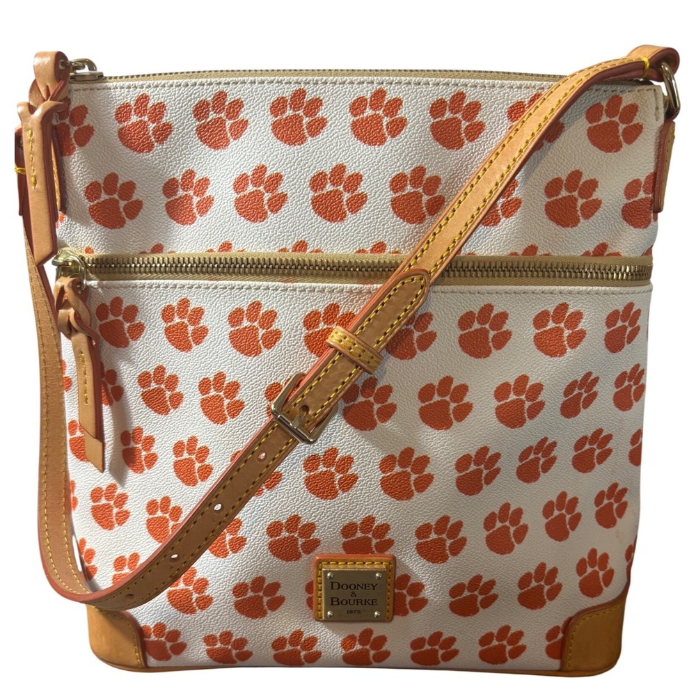 Dooney &‎ Bourke Clemson University Tigers Paw Print Bag
